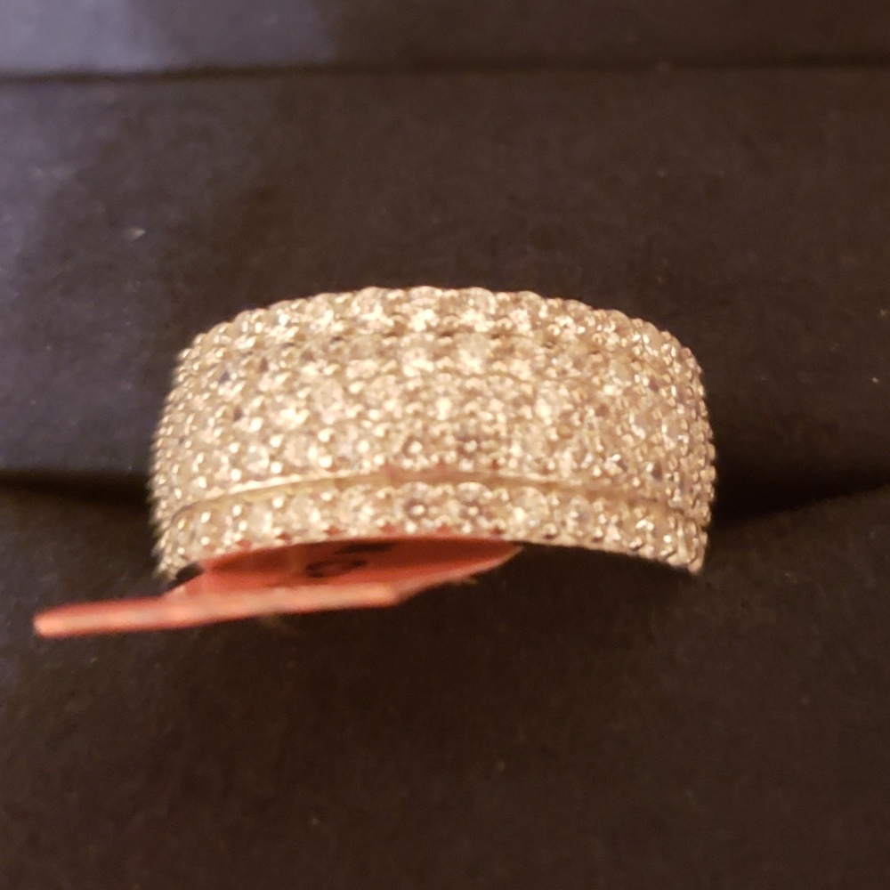 Exquisite White Sapphire Band